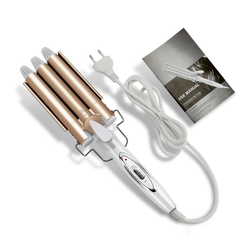 Ceramic Triple Barrel Professional Hair Waver
