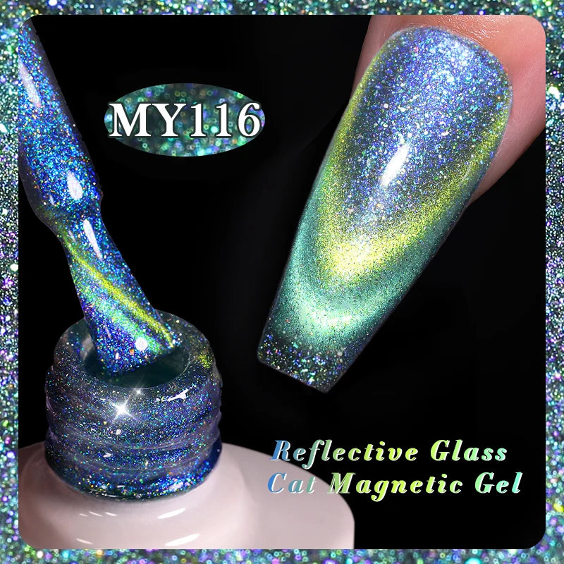 Sparkling Magnetic Cat Eye Gel Polish