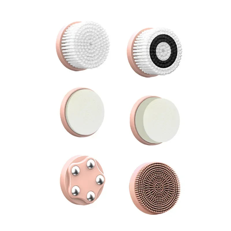 6-in-1 Sonic Waterproof Facial Cleansing Brush