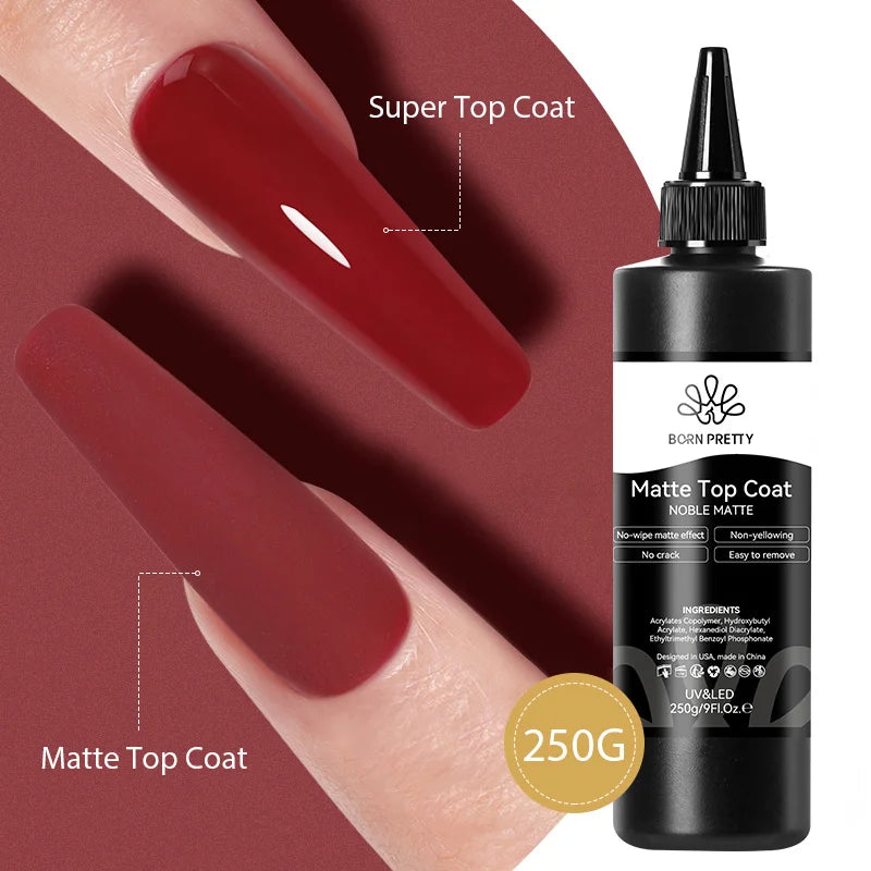 250g Super Top Coat Gel Nail Polish Set