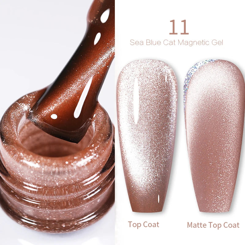 Sparkling Magnetic Cat Eye Gel Polish
