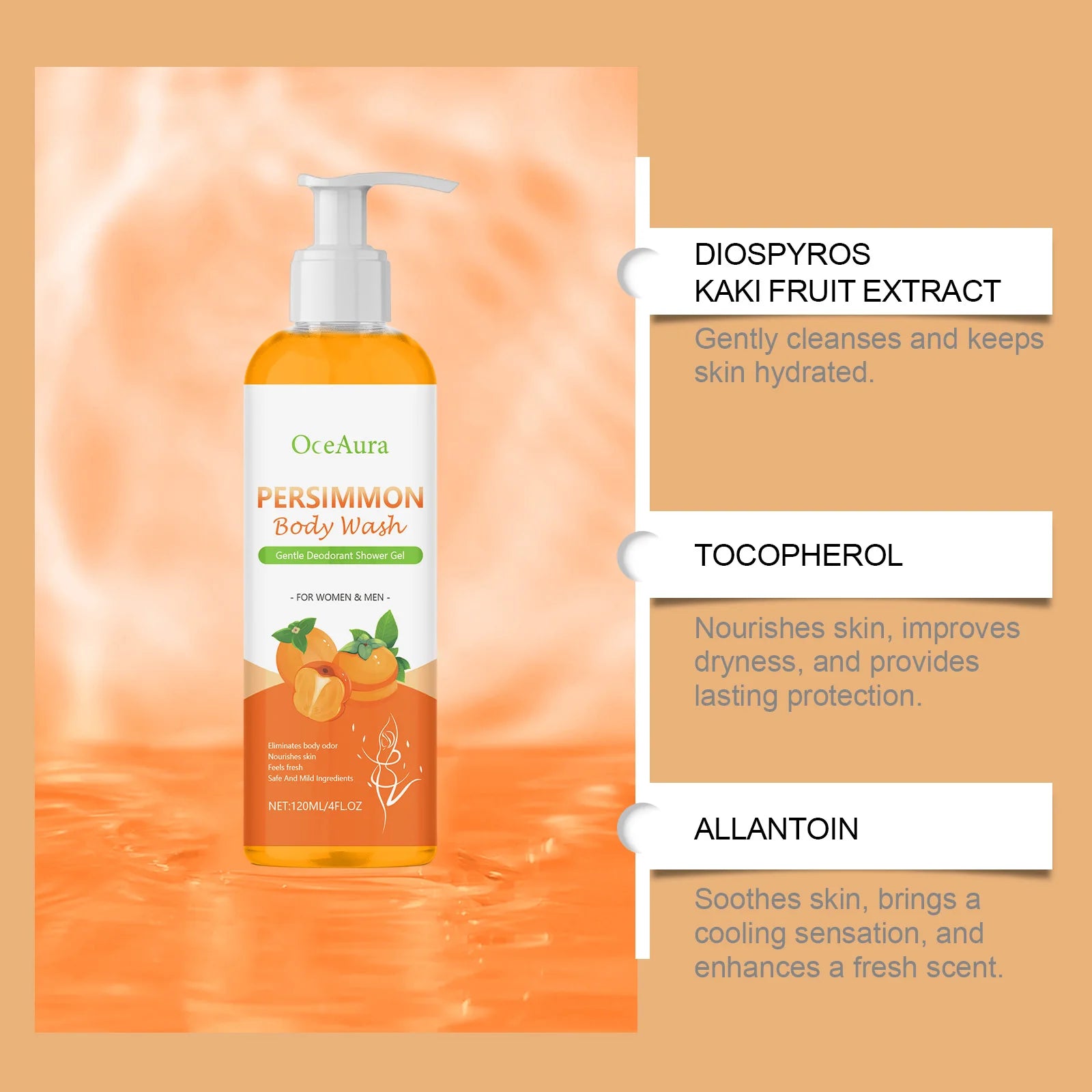Persimmon Moisturizing Body Wash