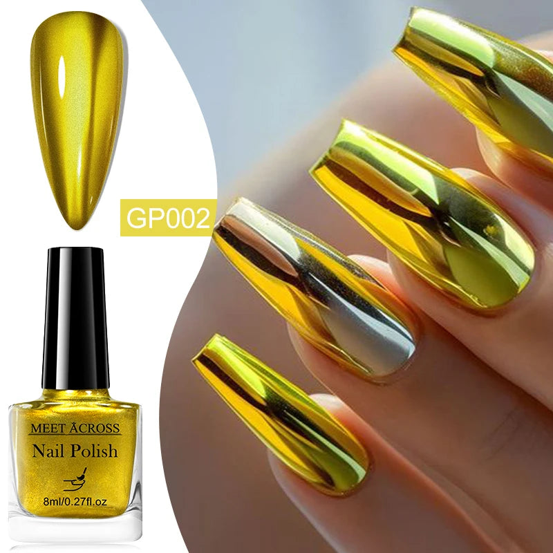 Metallic Mirror-Effect Fast-Dry Nail Polish
