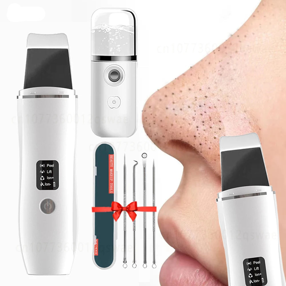 Ultrasonic Facial Skin Scrubber