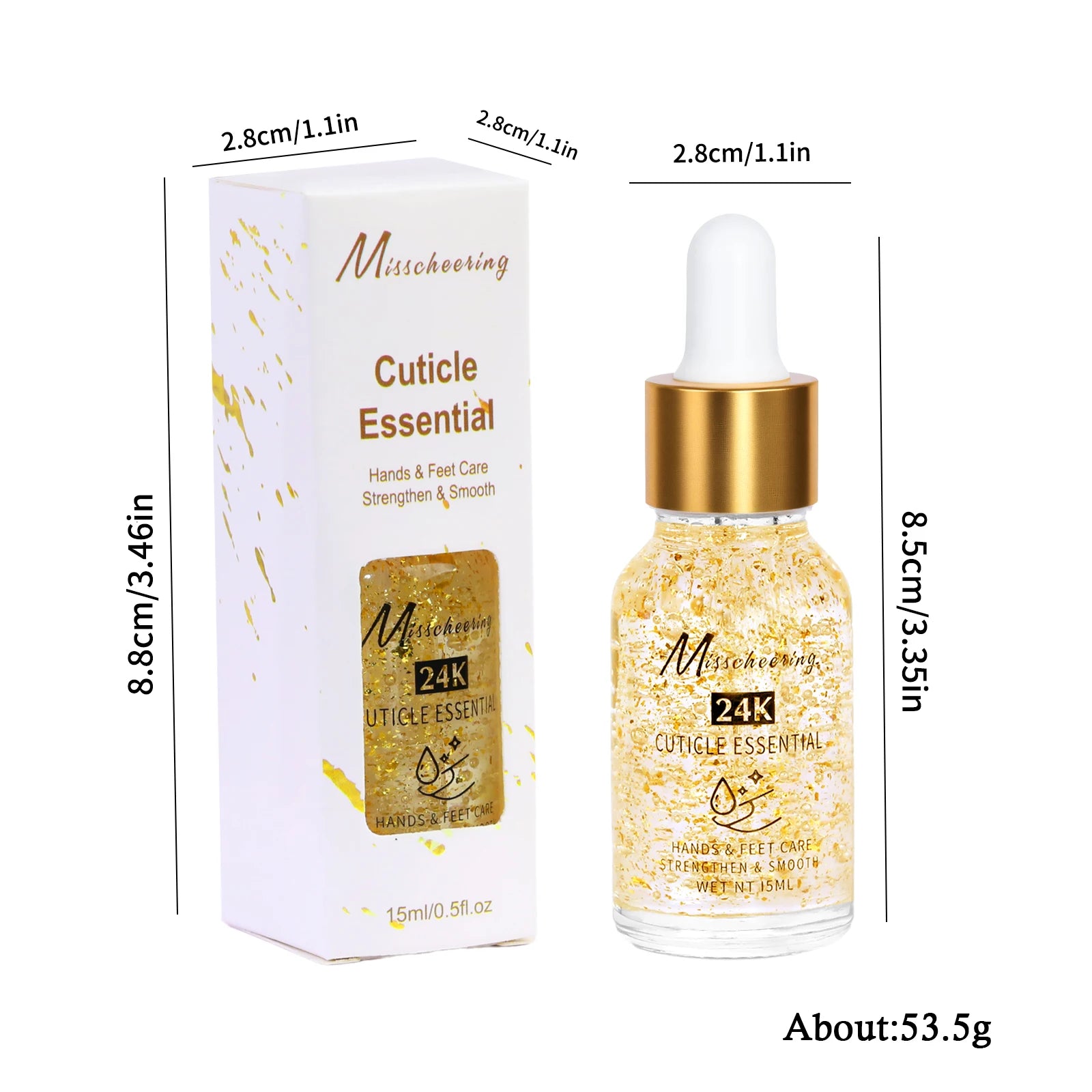 24K Golden Foil Nutritional Nail & Cuticle Oil