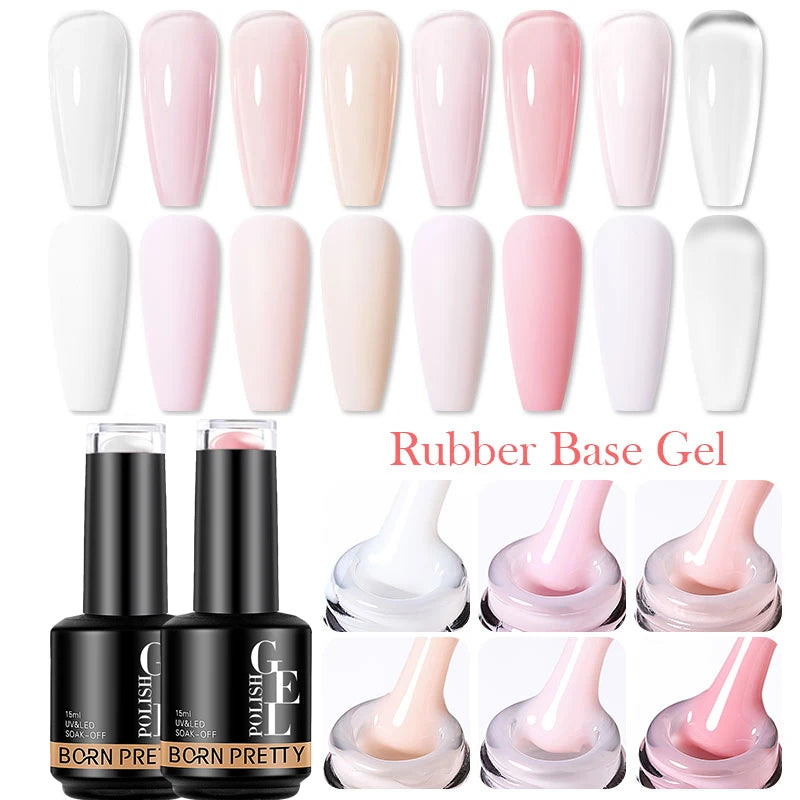 Milky Pink Rubber Base Gel Nail Polish
