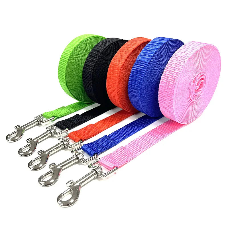 Long Nylon Dog Training Leash
