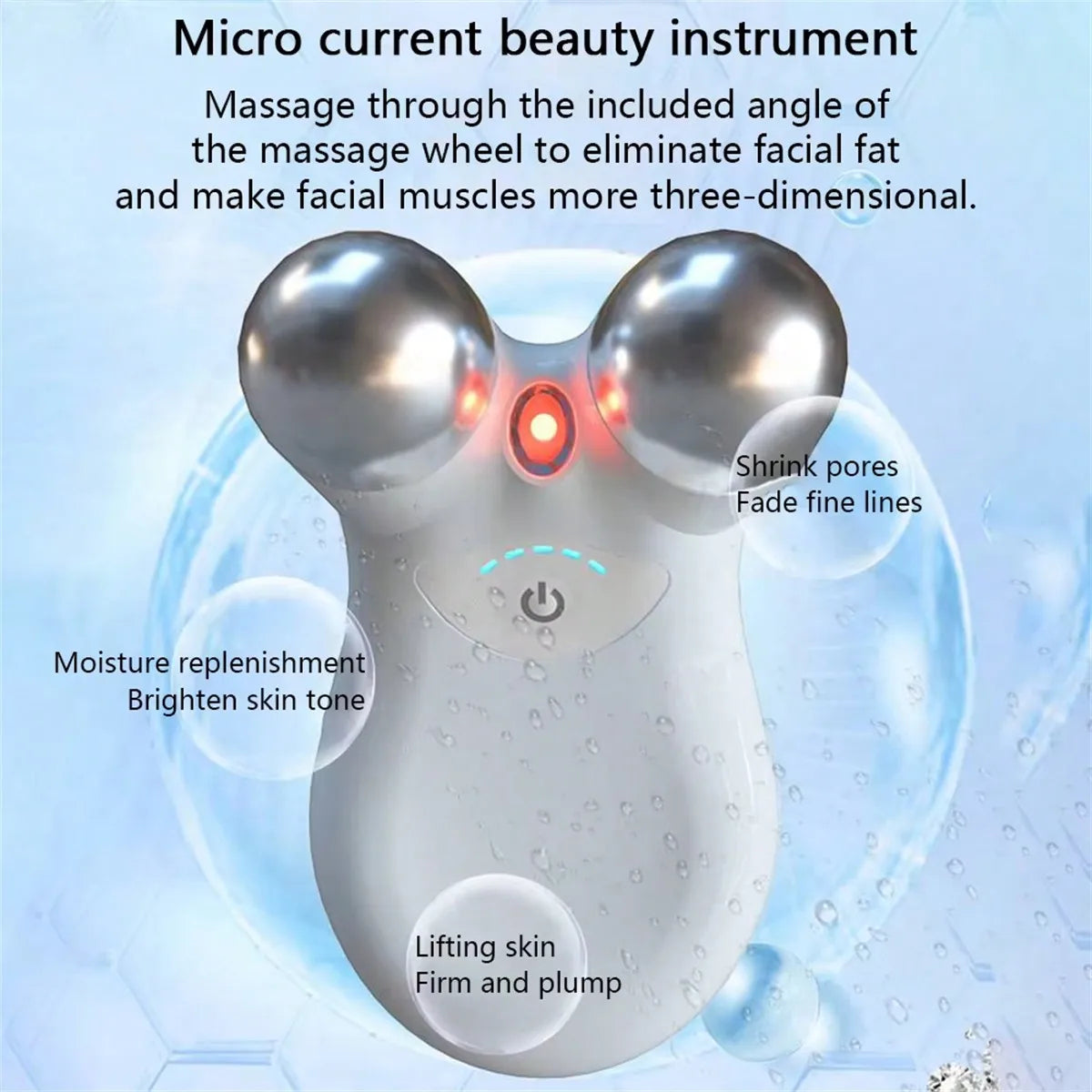 EMS Microcurrent Face Massager with RF Therapy