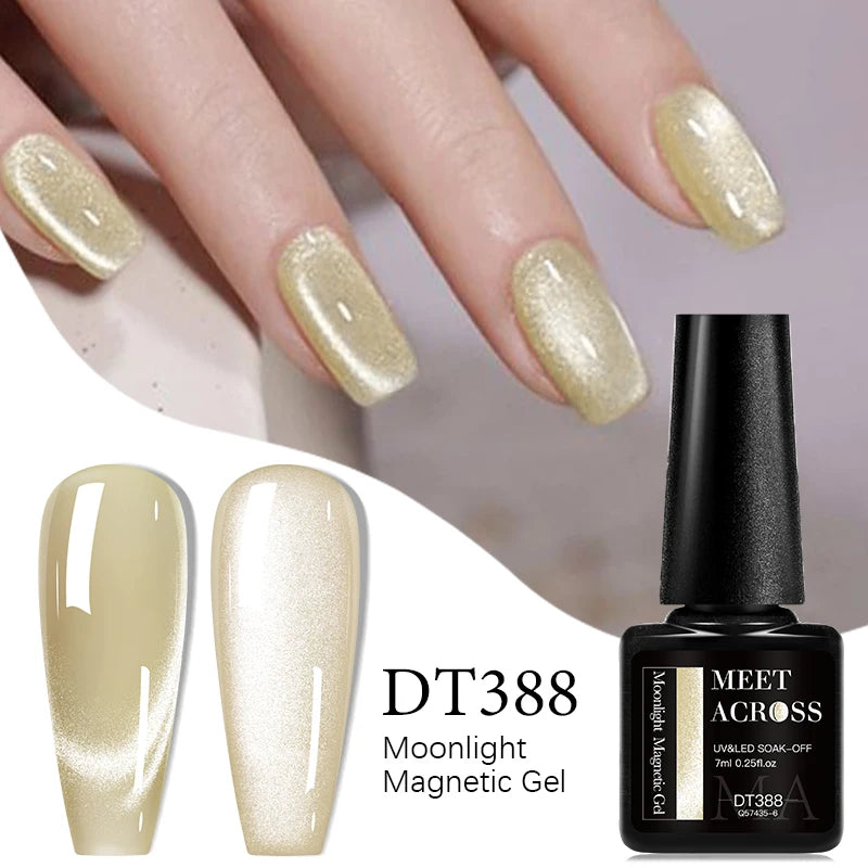 Pink Silver Cat Eye Magnetic Gel Polish