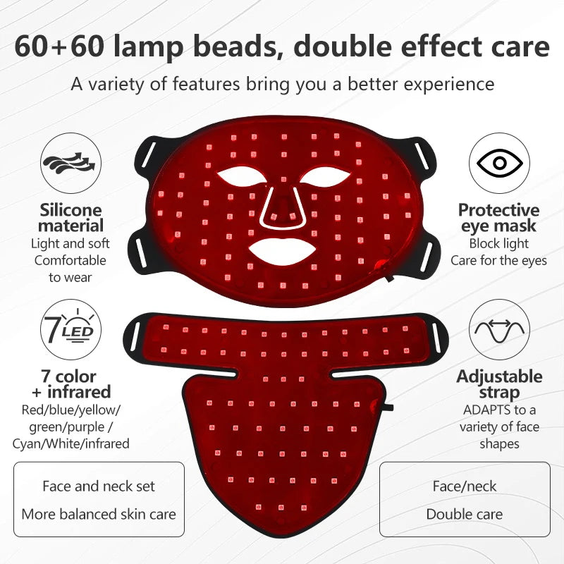 8-Color LED Facial and Neck Mask