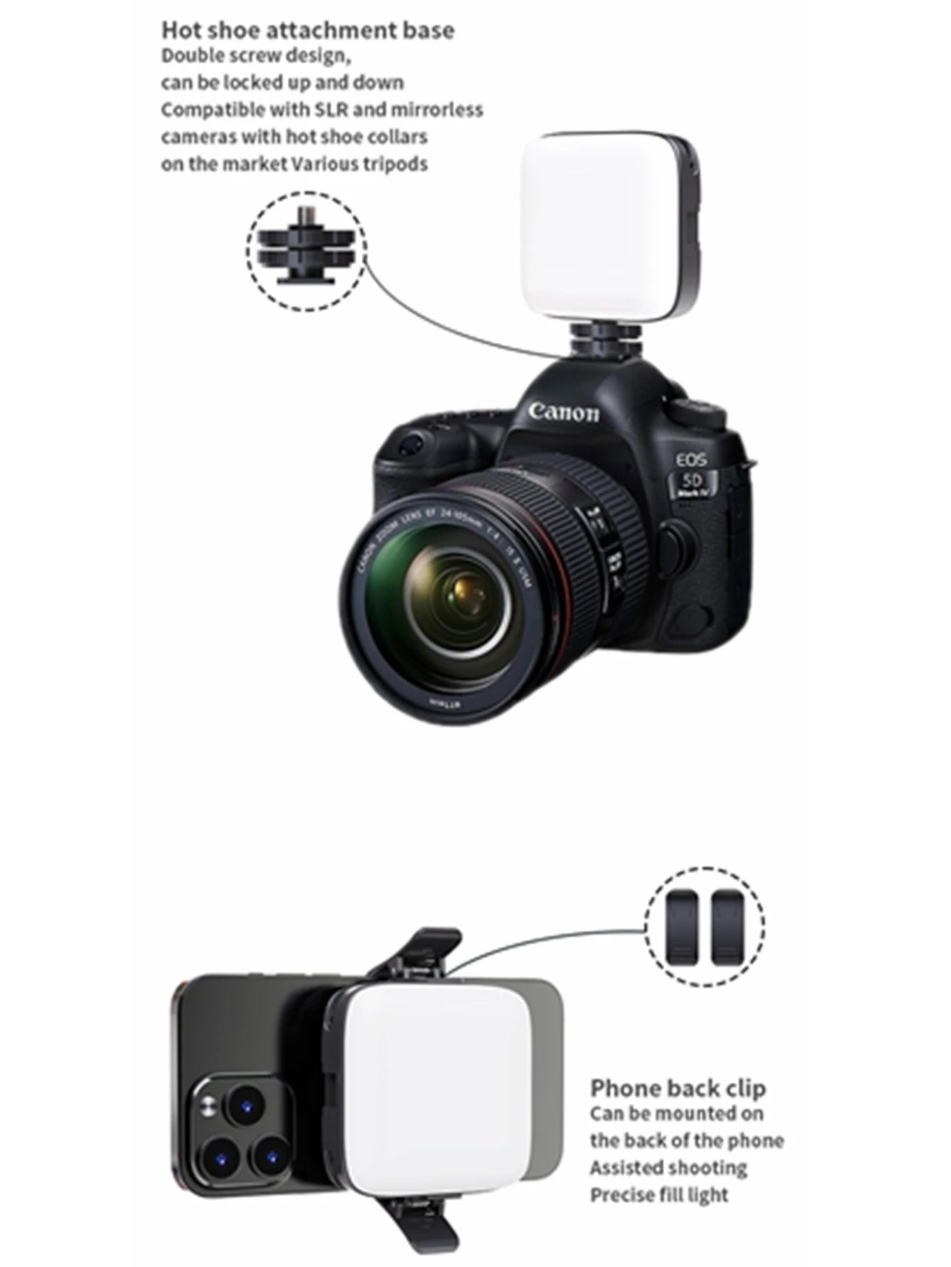 Mini LED Fill Light for Camera