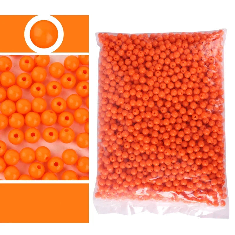 Candy Color Acrylic Round Beads Set