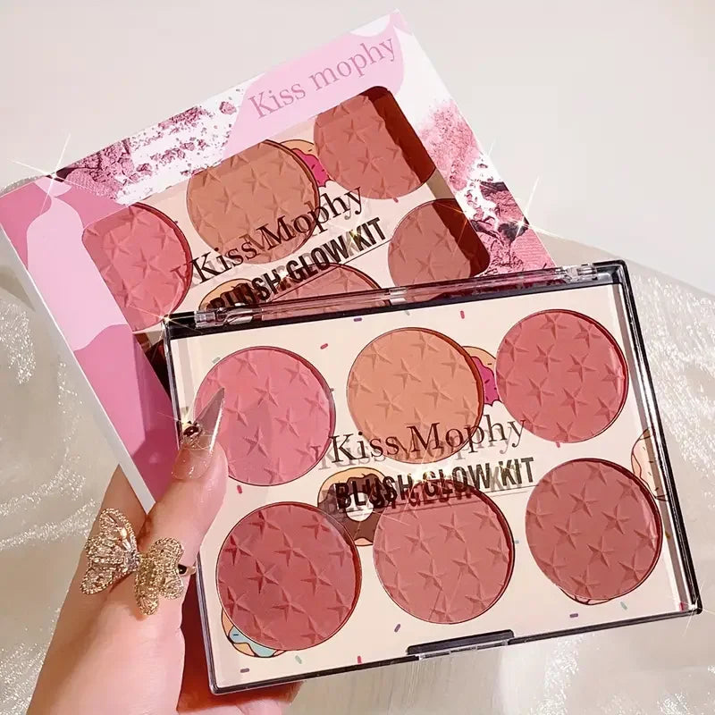6-Color Matte Blush Palette
