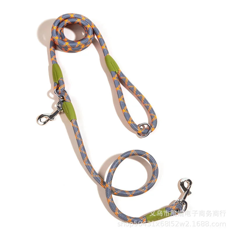 Reflective Hands-Free Nylon Dog Leash