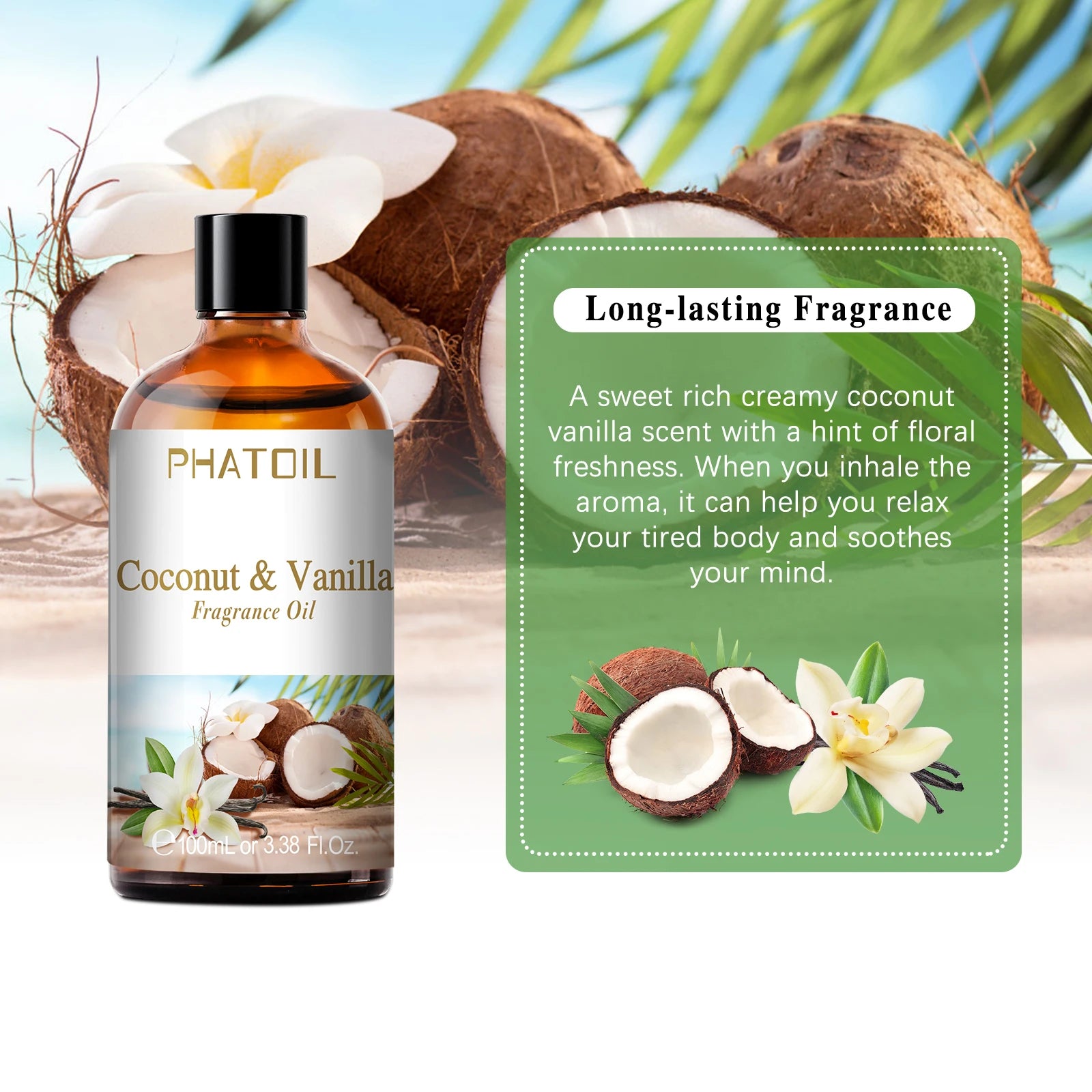 Coconut Vanilla Aromatherapy Fragrance Oil