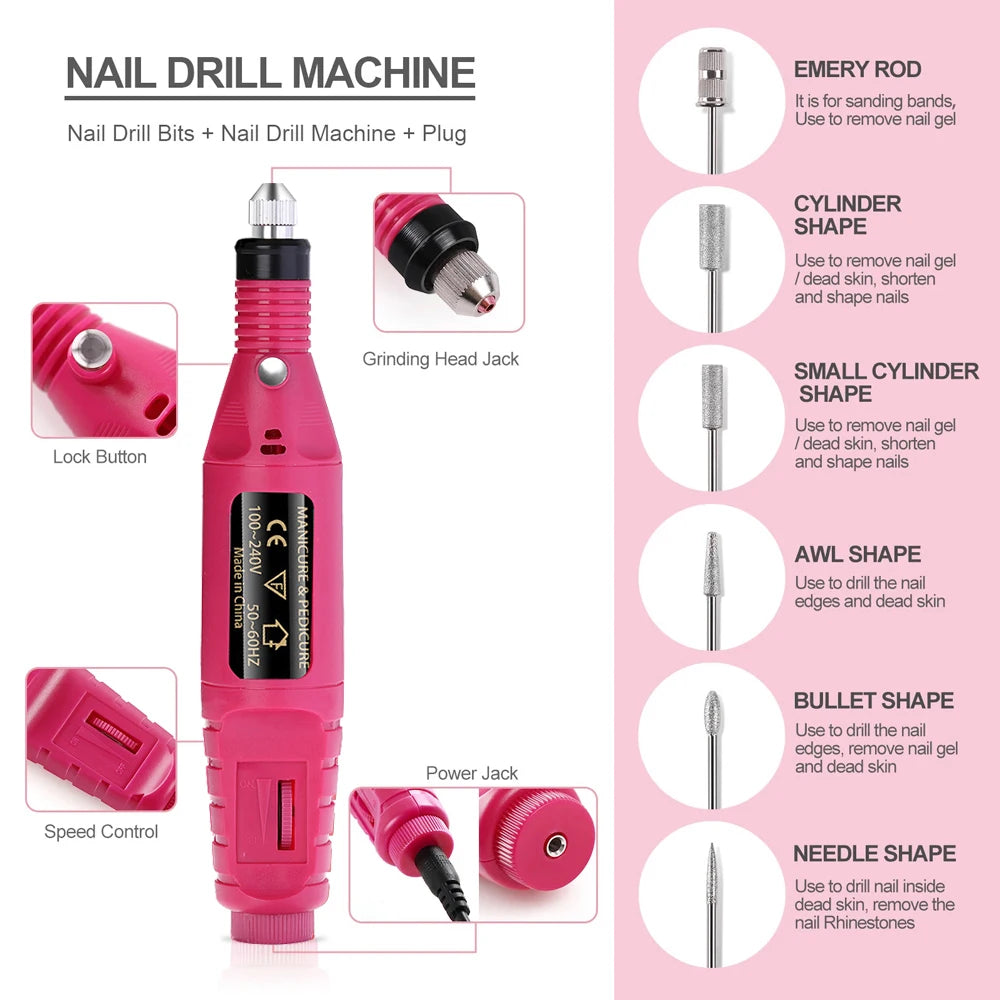 Professional Electric Nail Drill Machine
