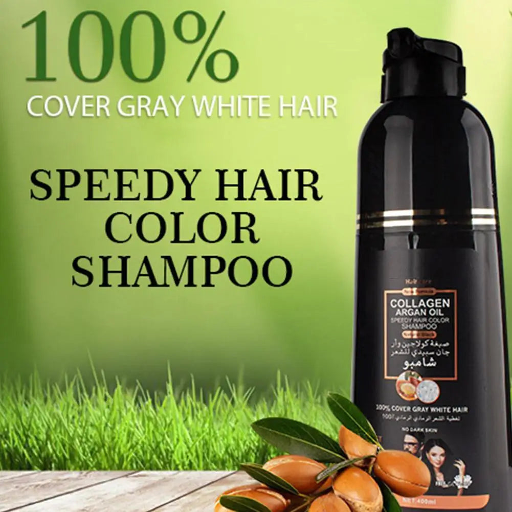 3-in-1 Black Hair Dye Shampoo