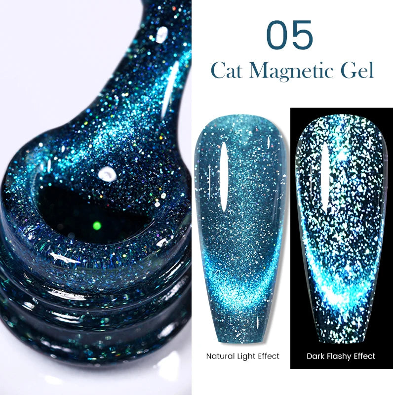 Sparkling Magnetic Cat Eye Gel Polish