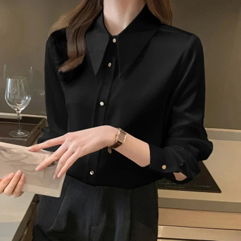 Korean Satin Blouse