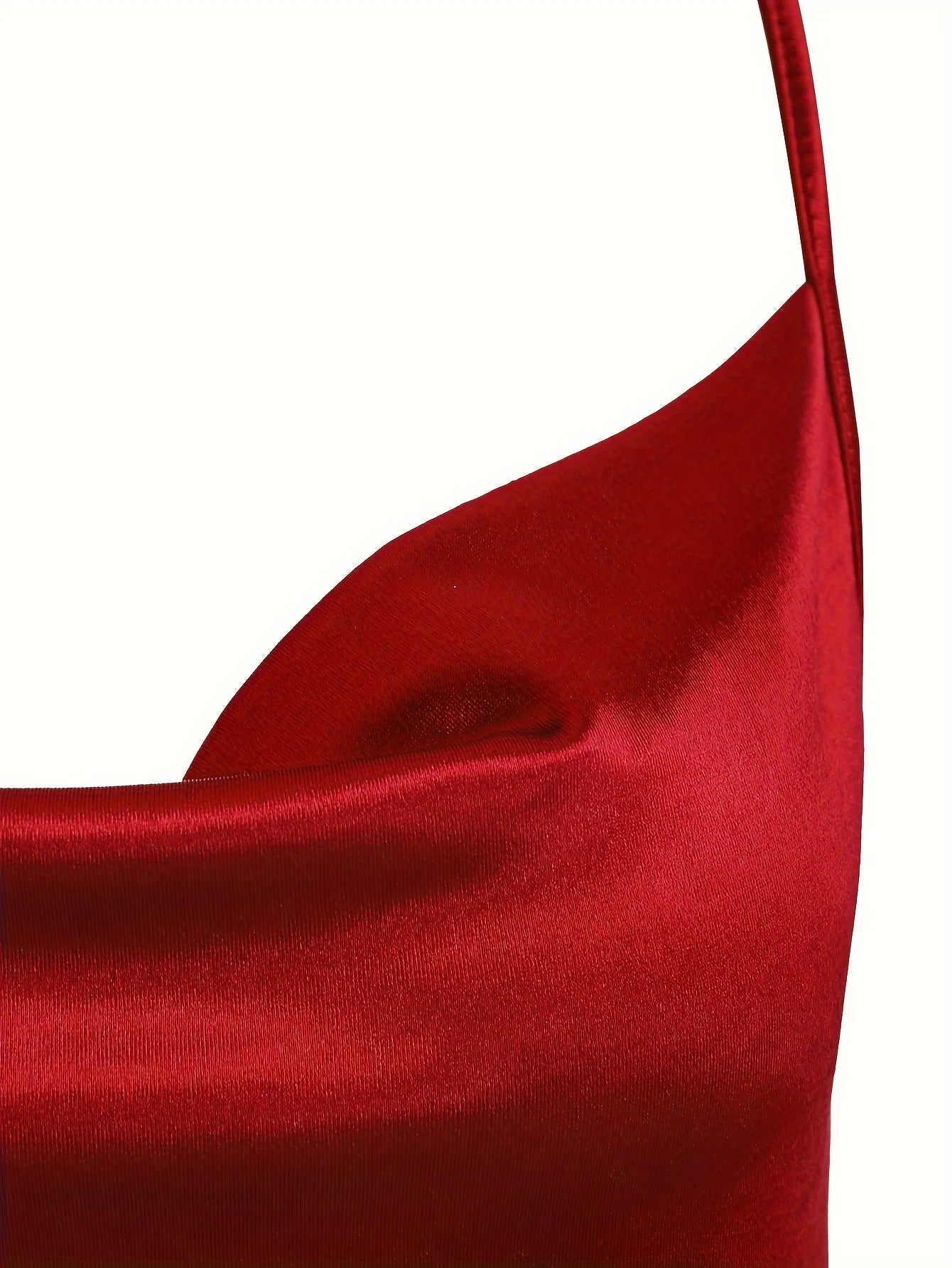 Elegant Satin Suspender Dress