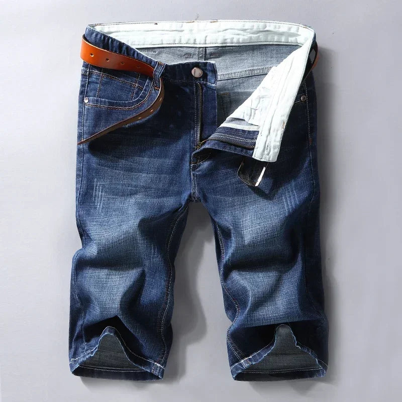Slim Fit Denim Shorts