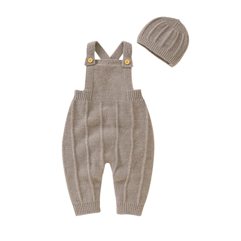 Knitted Baby Romper Set