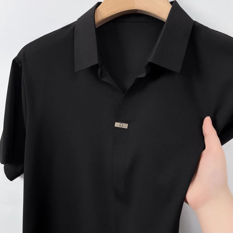 Ice Silk Polo Shirt