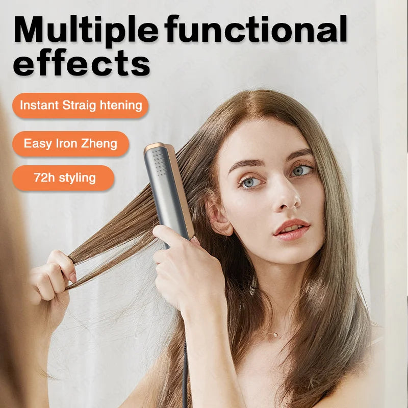 2-in-1 Ceramic Straightener Curler Ionizer
