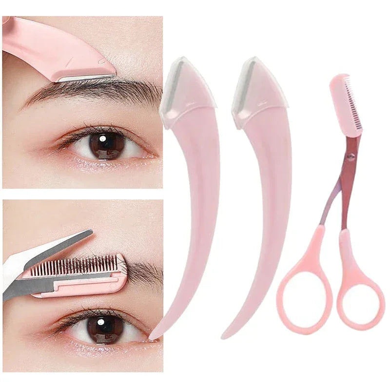 Precision Eyebrow Trimming Razor Set
