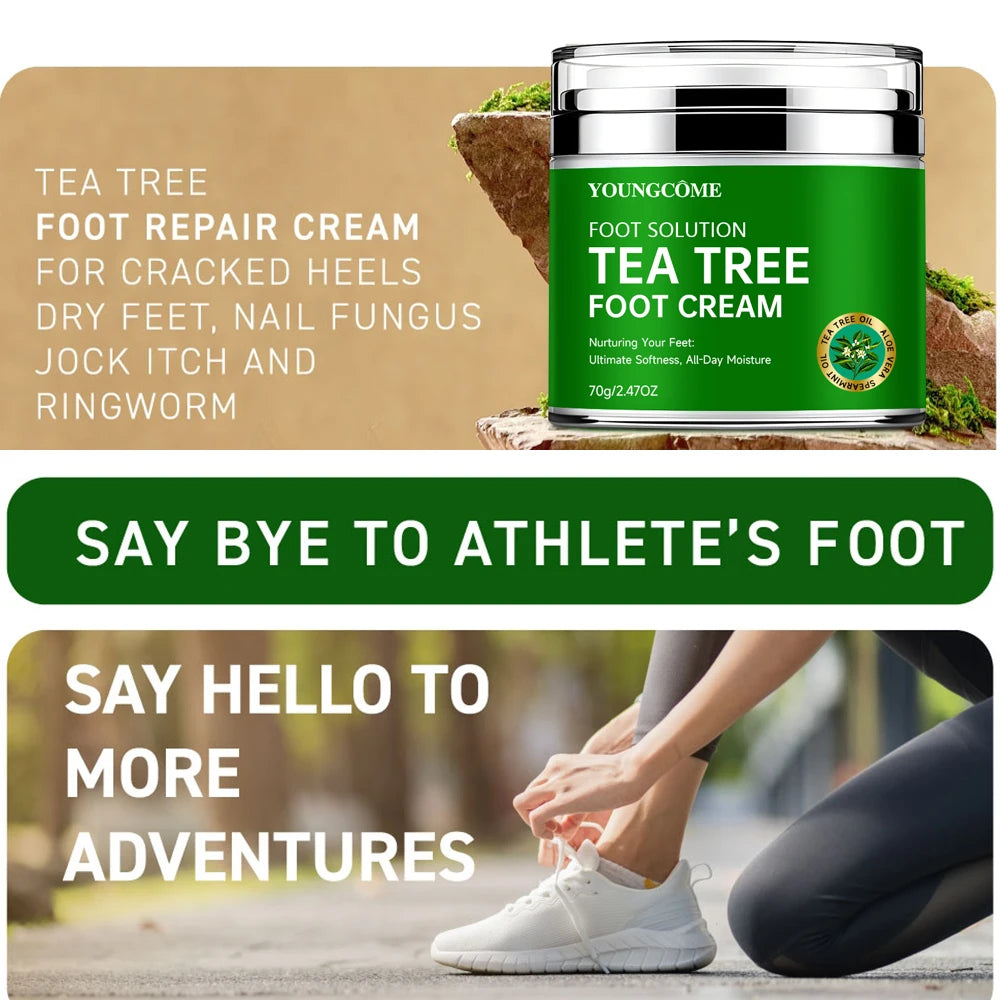 Tea Tree Aloe Foot Cream Deep Moisturizing Repair
