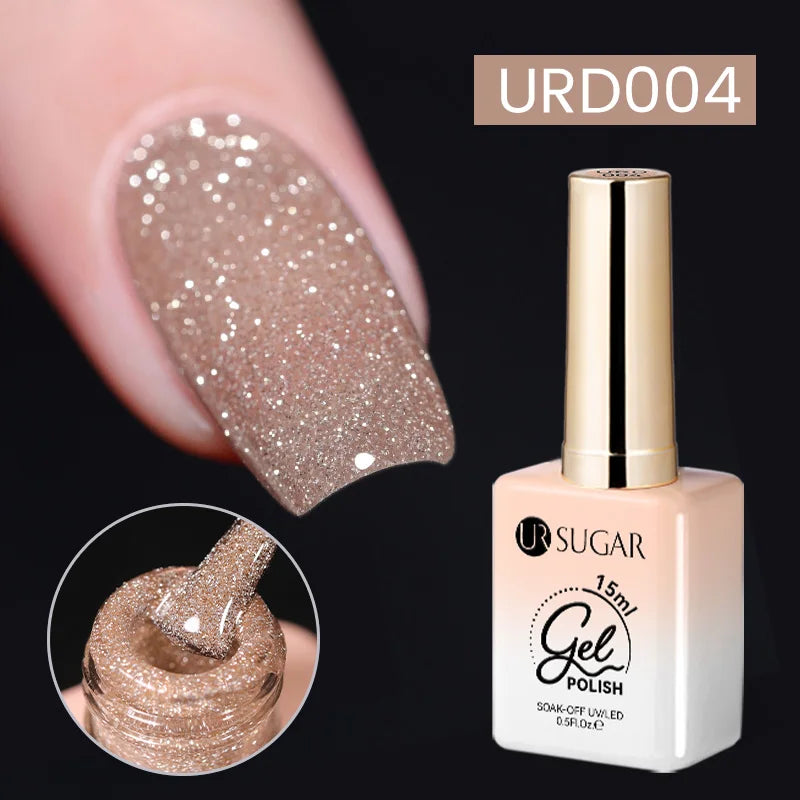15ml Silver Reflective Nail Gel Polish