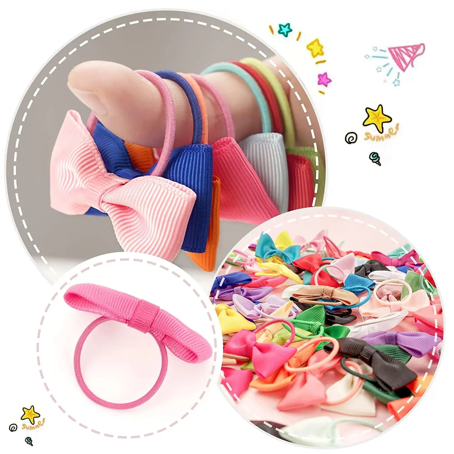 40-Piece Baby Hair Bows