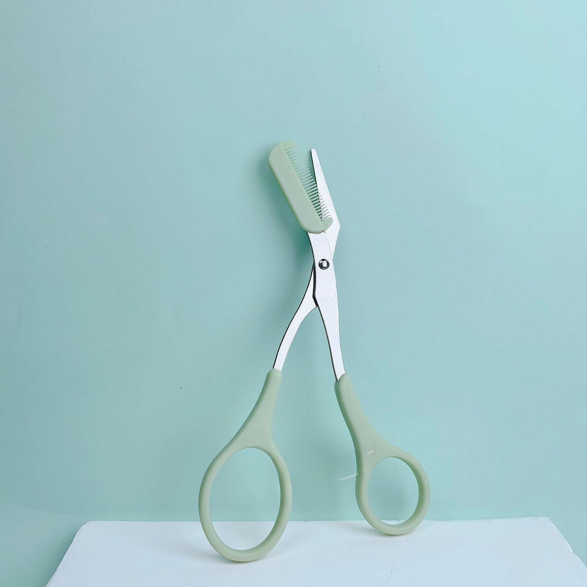 Pink Stainless Steel Eyebrow Scissors