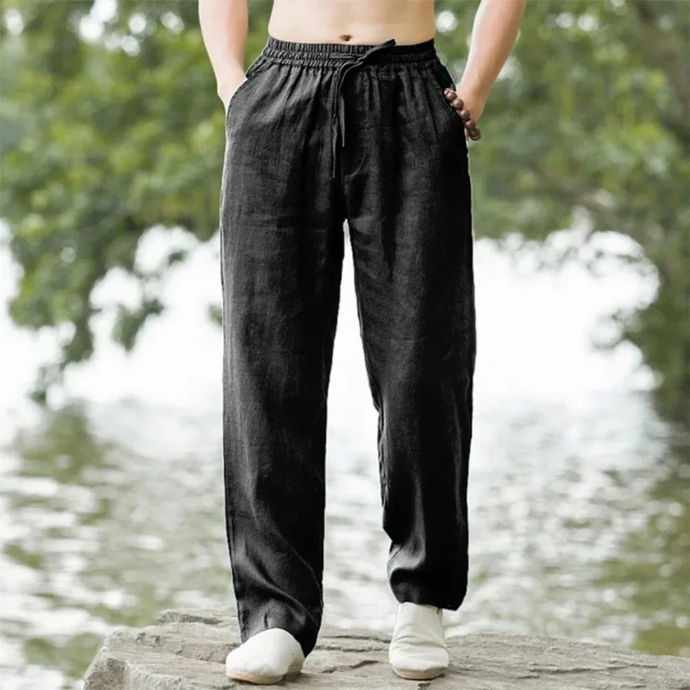 Cotton Linen Beach Joggers