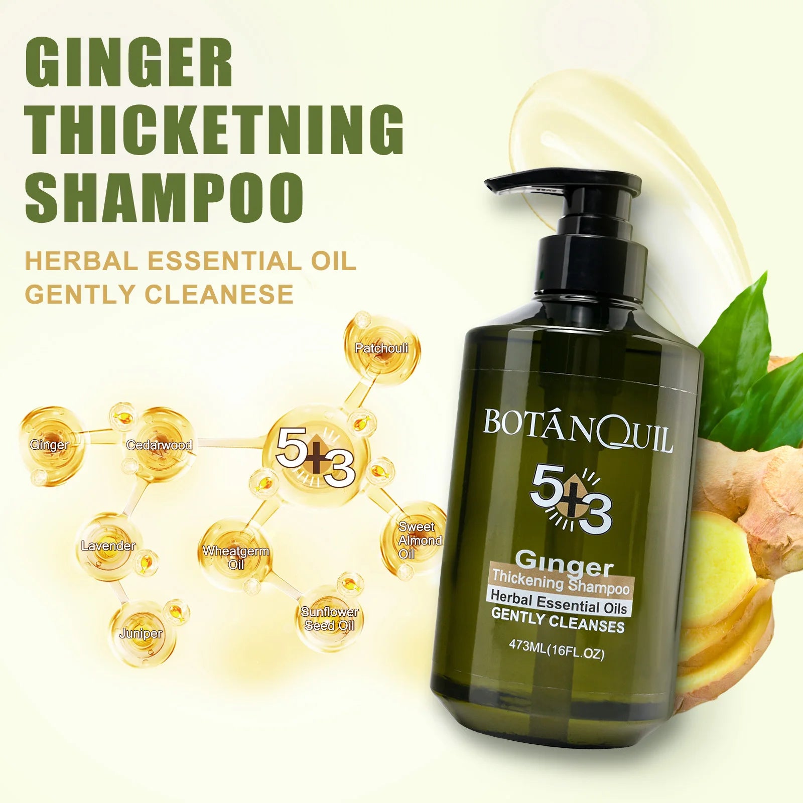 473ml Ginger Essential Oil Shampoo