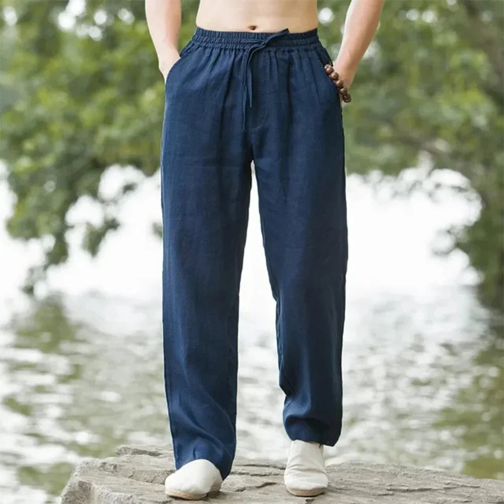 Cotton Linen Beach Joggers