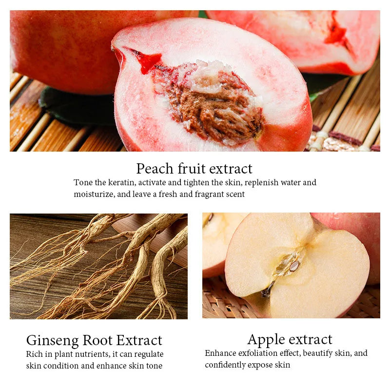 Honey Peach Exfoliating Facial Cream Scrub