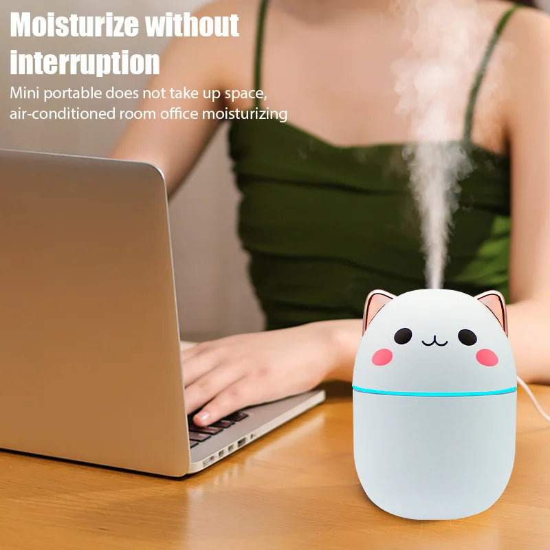Mini Cute Air Humidifier Essential Oil Aroma Diffuser USB