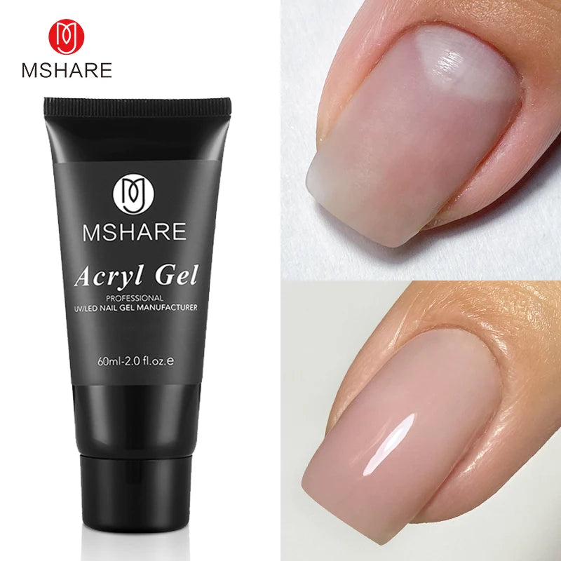Hema-Free Milky White Poly Nail Extension Gel