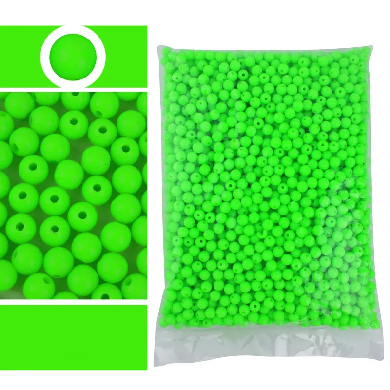 Candy Color Acrylic Round Beads Set