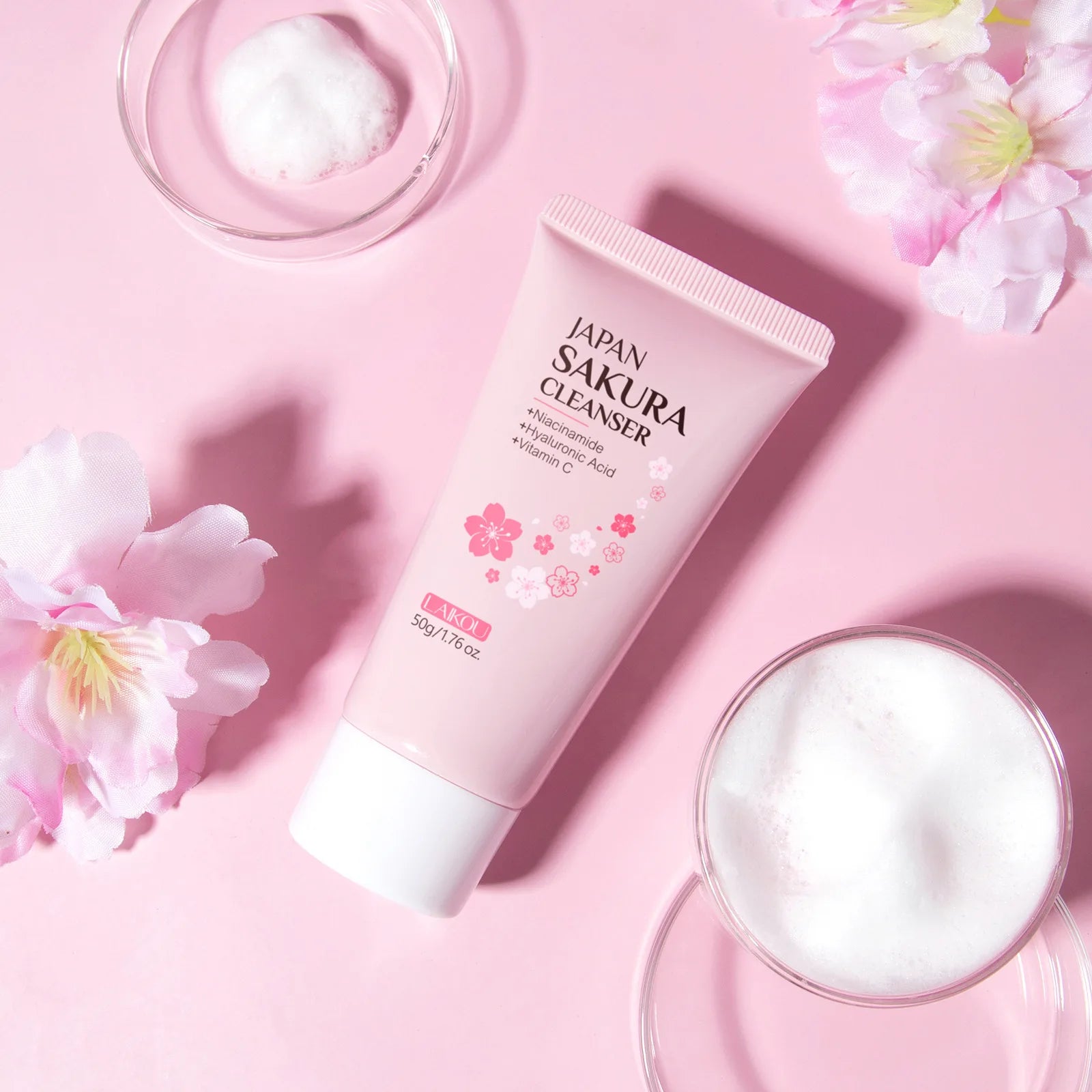 Sakura Facial Cleansing Foam