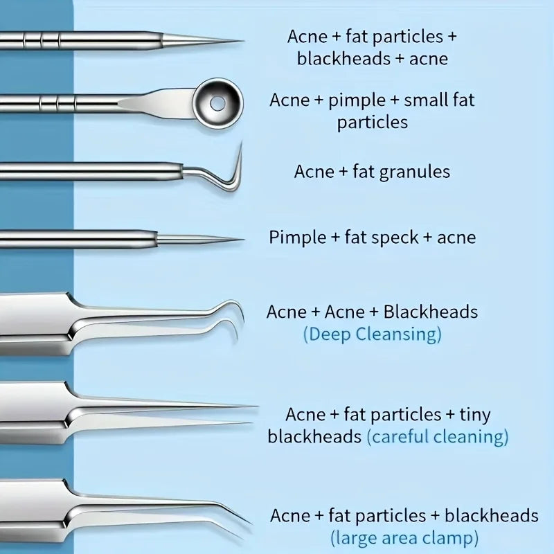 8 Stainless Steel Extraction Tools
