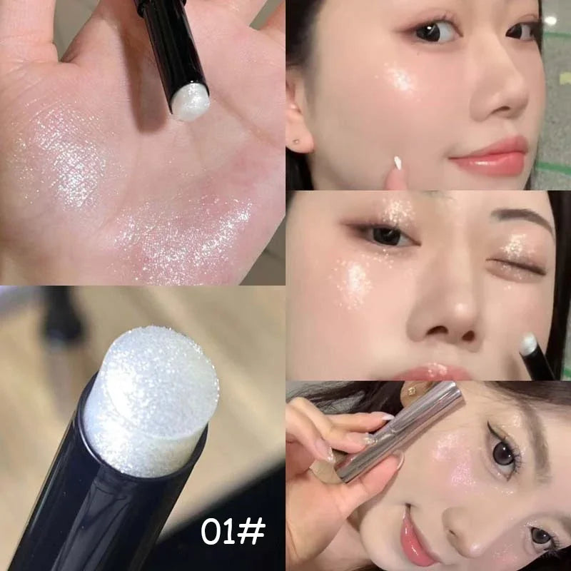 Silver White Pearlescent Highlighter Stick