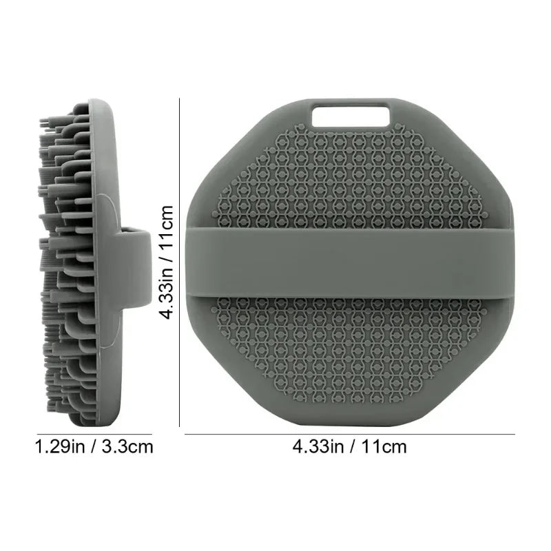 Soft Silicone Bath Brush & Shampoo Massager