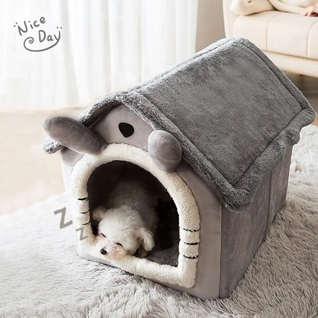 Foldable Pet Sleeping Bed for Cats and Dogs