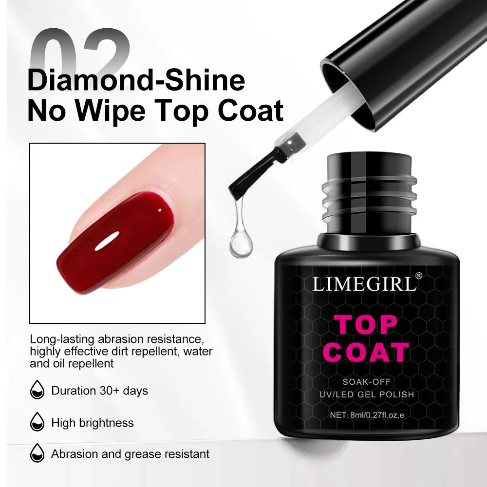 Matte Soak-Off Top and Base Coat Set