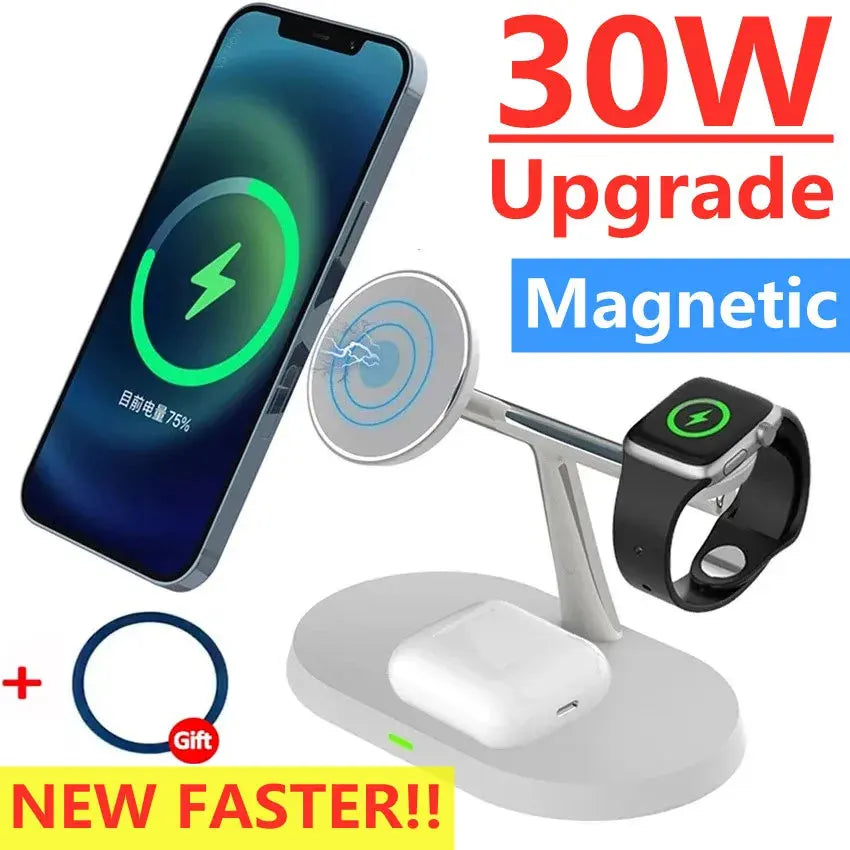 30W Magnetic Wireless Charger Stand