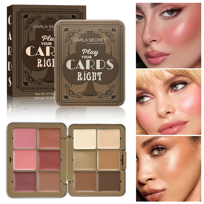 Cream Contour, Highlighter & Blush Palette