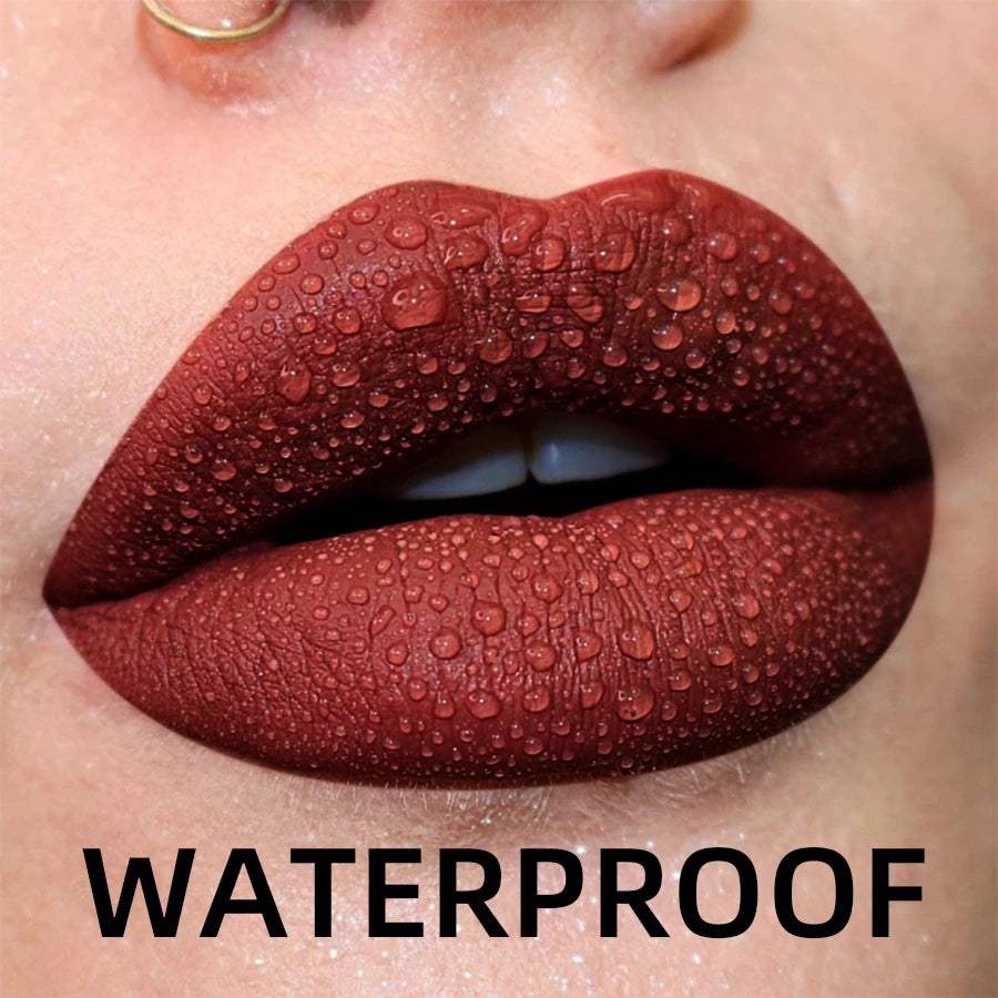 19-Color Matte Velvet Lip Gloss Collection
