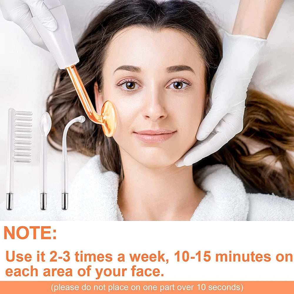 High-Frequency Neon Facial Wand